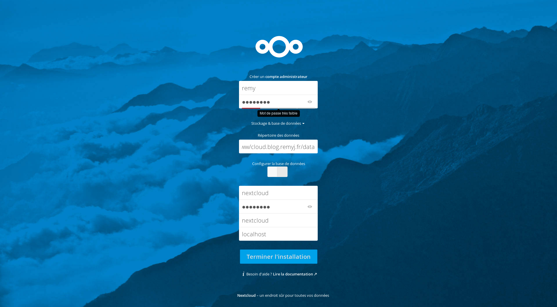 Installer Nextcloud Tutopia Installer nextcloud tutopia